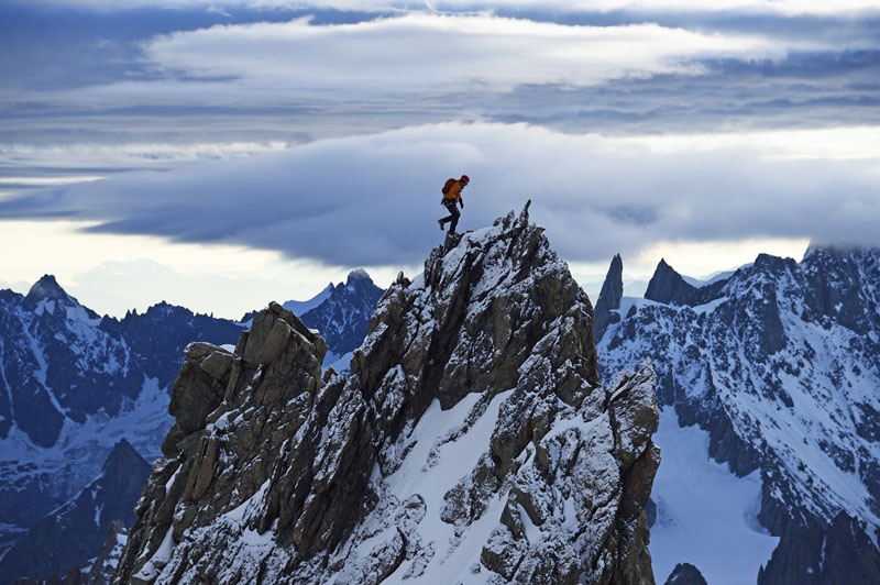 Ueli Steck am Mont Blanc