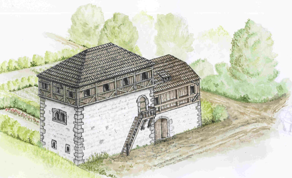 Zeichnung ursprüngliches Gebäude