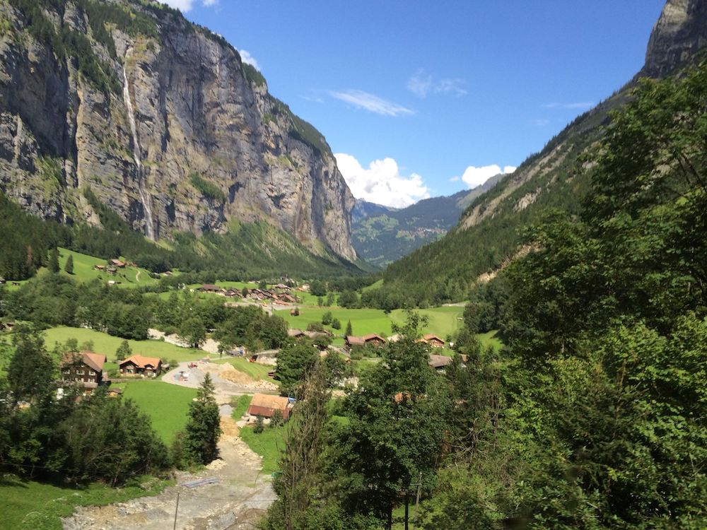 Stechelberg und Blick ins Tal