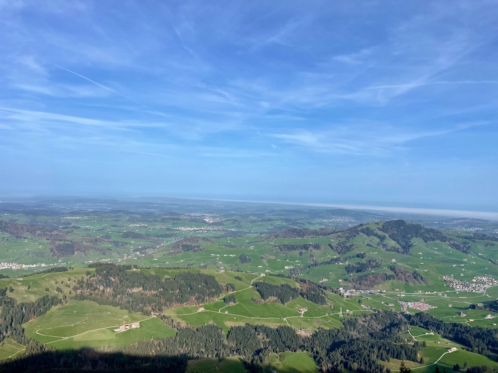 Blick vom Kronberg Richtung Bodensee