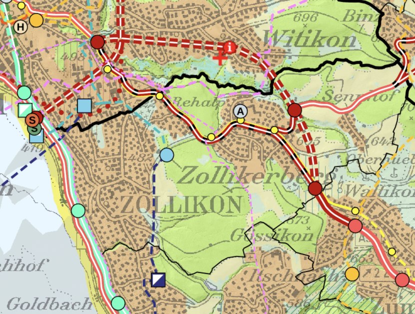 Umfahrung Zollikerberg gemäss kantonalem Richtplan