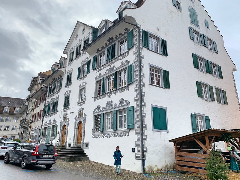 Schöne Häuserzeile in der Bischofszeller Altstadt