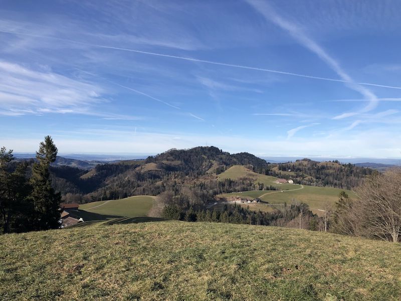 Blick zurück vom Älplispitz zur Hulftegg und dem Hörnl