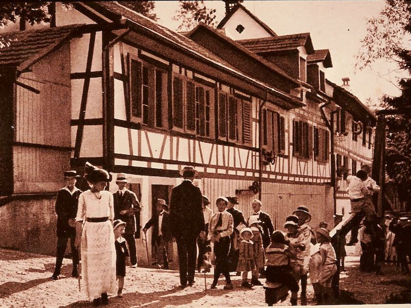 Das Ausflugsziel Trichtenhauser Mühle um 1910