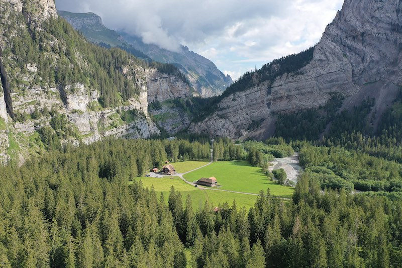 Blick talauswärts zur Klus