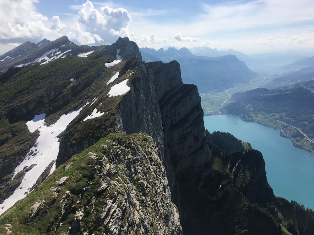 Blick vom Leistchamm auf den Walensee