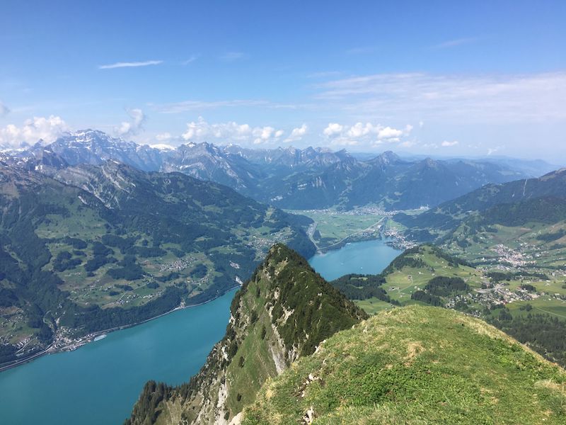 Blick vom Leistchamm auf den Walensee