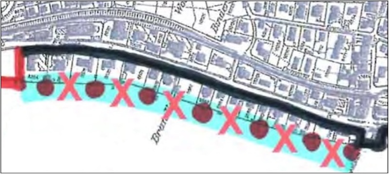 Der Zürichseeweg im Bereich der Zolliker Seevillen, wie er dem Verein FAiR vorschwebt (Grafik: FAiR)