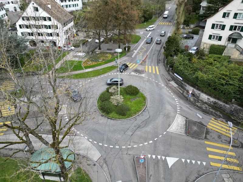 Dufourplatz aus der Luft