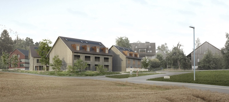 Geplante Siedlung im Sennhof