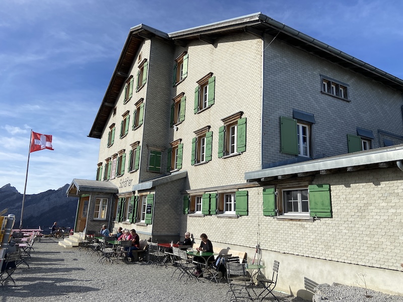 Am Ziel beim Gasthaus Schäfler
