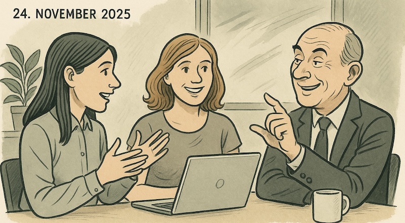 Der Chef sagt, wie's geht (Bild: generiert von ChatGPT)