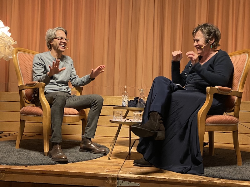 Christoph Baumberger im Gespräch mit Barbara Lukesch (Foto/Video: ZN)