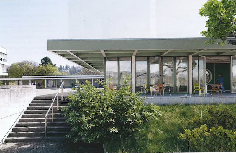 Geplante Mensa  (Visualisierungen: Hochparterre/ Ryf Partner Architekten)