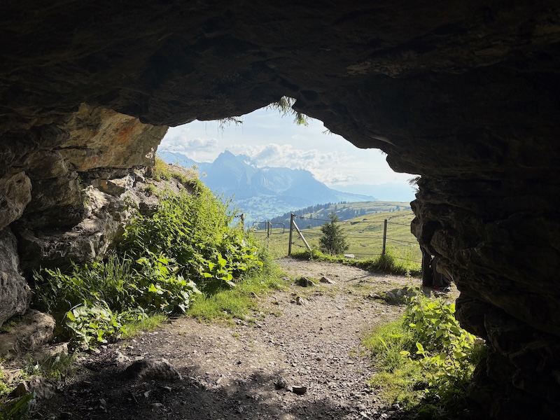 Blick aus dem Wildmannlisloch