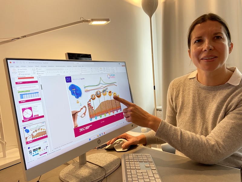 Adriana Peric in ihrem Büro (Foto ZN)