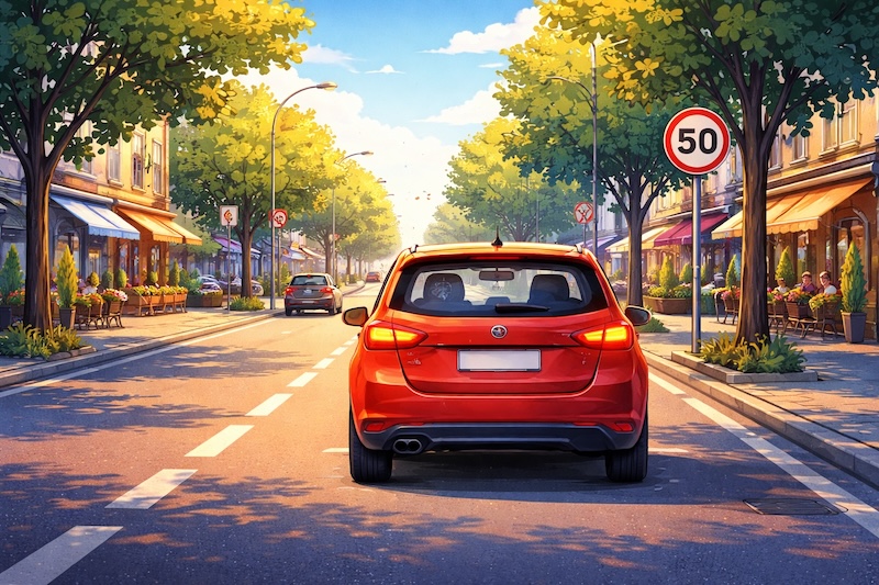 Tempo 50 ist die richtige Wahl