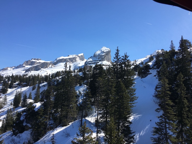 Die letzten Meter im Bähnchen… Chaiserstock in Sicht