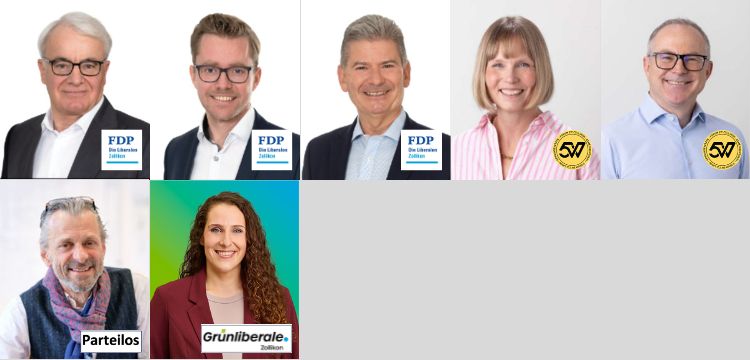 Gewählt: Raggenbass, Luder, Huber, Heeg, Winkler, Oettli, Strickler